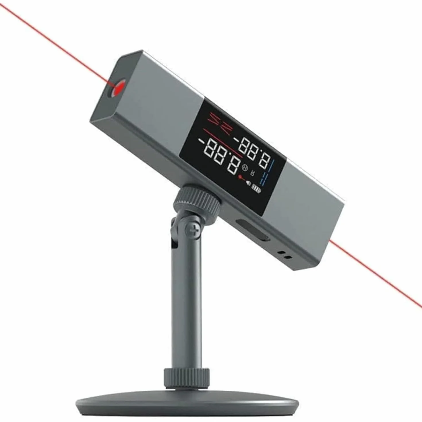 Linijka Laserowa Do Pomiaru Kąta, Cyfrowy Kątomierz Z Dwustronnym Ekranem LED I Uchwytem, Precyzyjny Pomiar Kąta W Przemyśle Samochodowym, Stolarskim, Budowlanym, Wiertarskim I Murarskim.