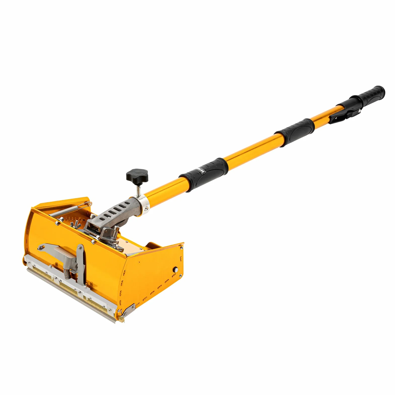 Kielnia do płyt gipsowo-kartonowych, narzędzia do wykańczania płyt gipsowo-kartonowych, płaskie pudełko z regulowanym uchwytem 105-168 cm i 5 zębatkami, do ścian, sufitów