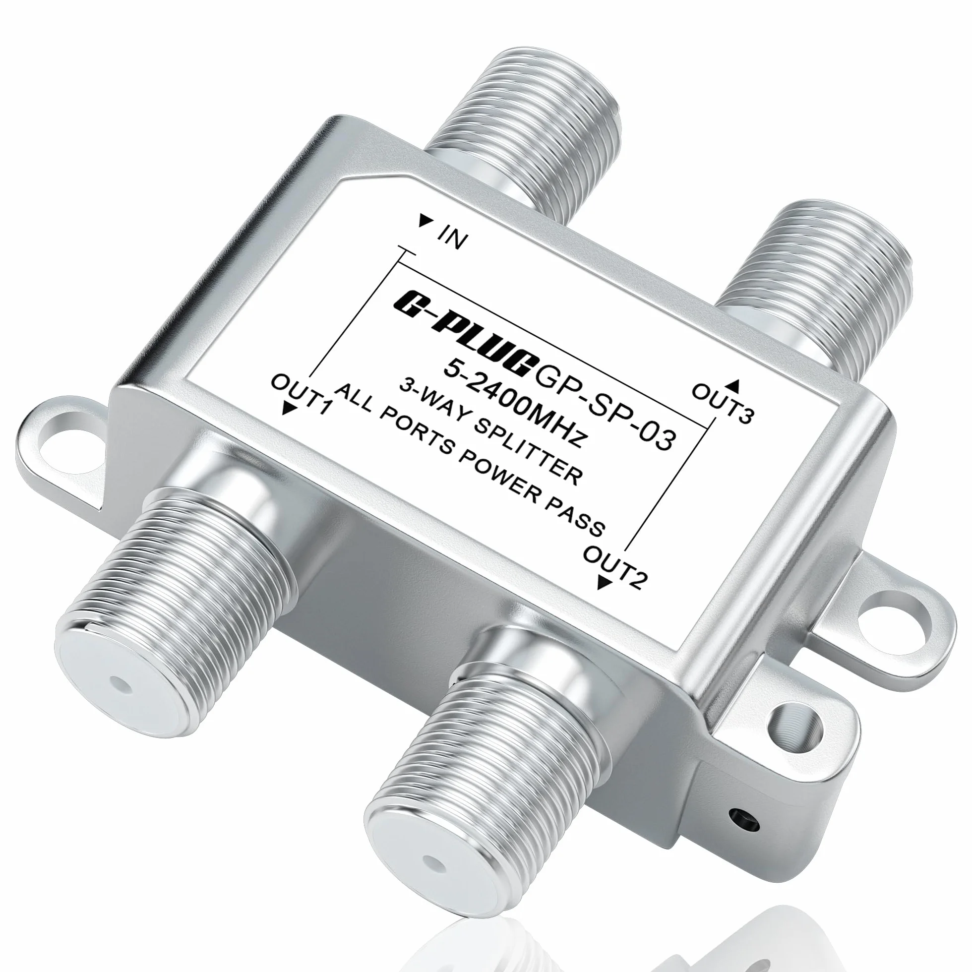 Rozdzielacz satelitarny 3-drożny Premium HDTV 4K DVB-S/S2 DVB-T/T2 DVB-C/C2