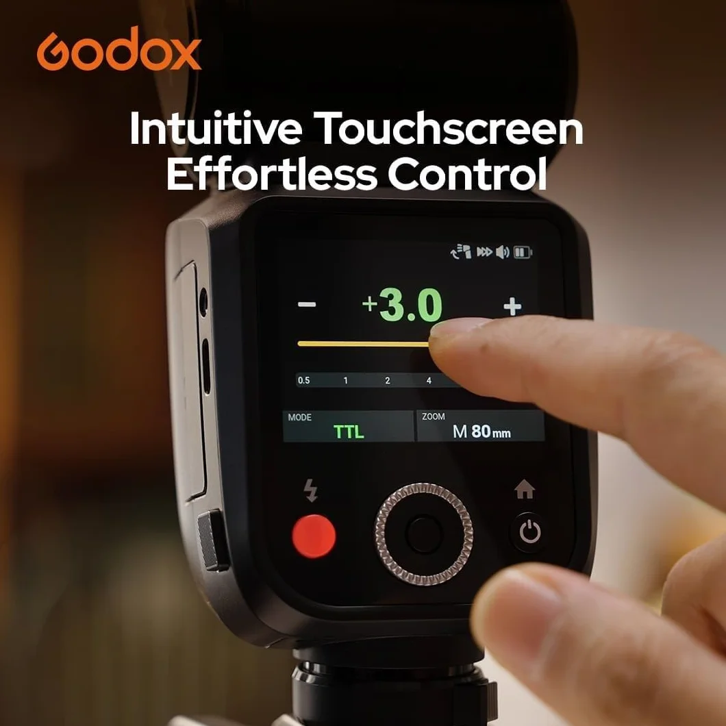 Godox V100S lampa błyskowa z okrągłą głowicą 100 W TTL HSS 1/8000s 2,4G LED do Sony