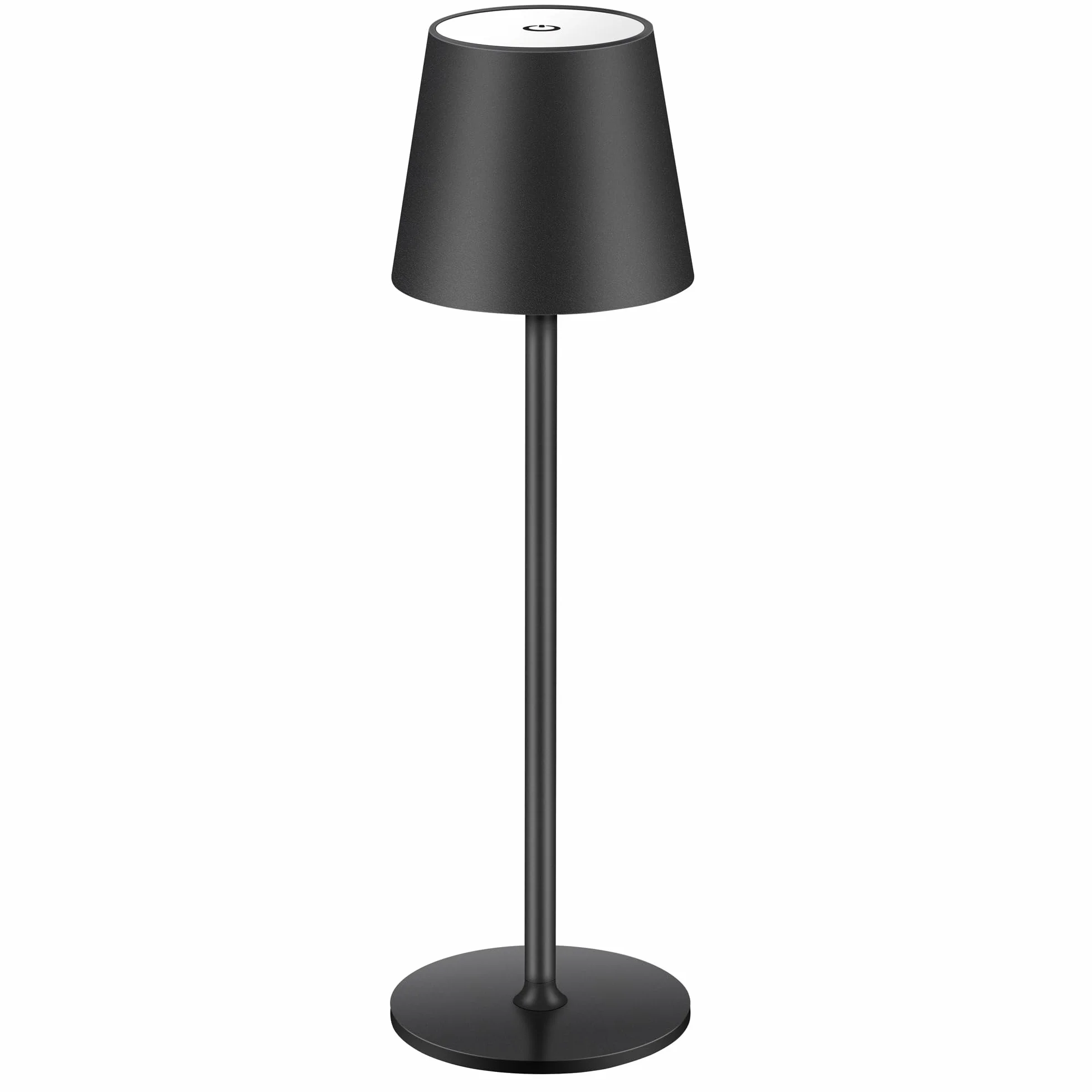 Lampa stołowa, bezprzewodowa, ściemniana, z akumulatorem LED, 3 temperatury barwowe, bezstopniowe ściemnianie, dotykowa lampa z USB-C do ładowania, na zewnątrz, stolik nocny, stół jadalny