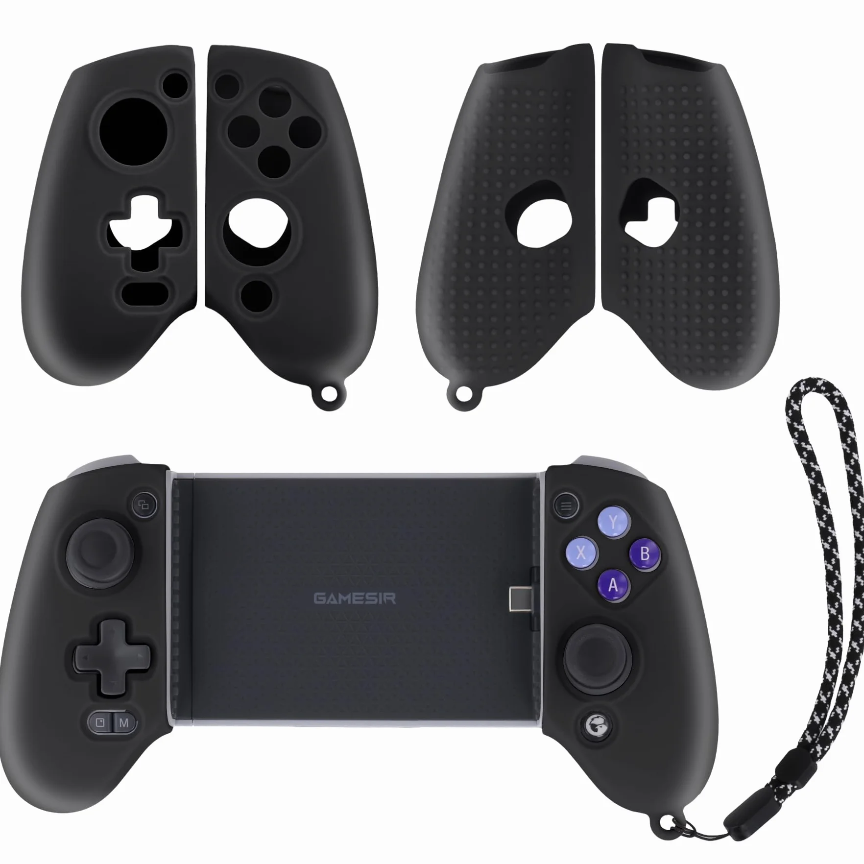 Silikonowy pokrowiec na kontroler GameSir G8 Galileo/G8 Plus, czarne