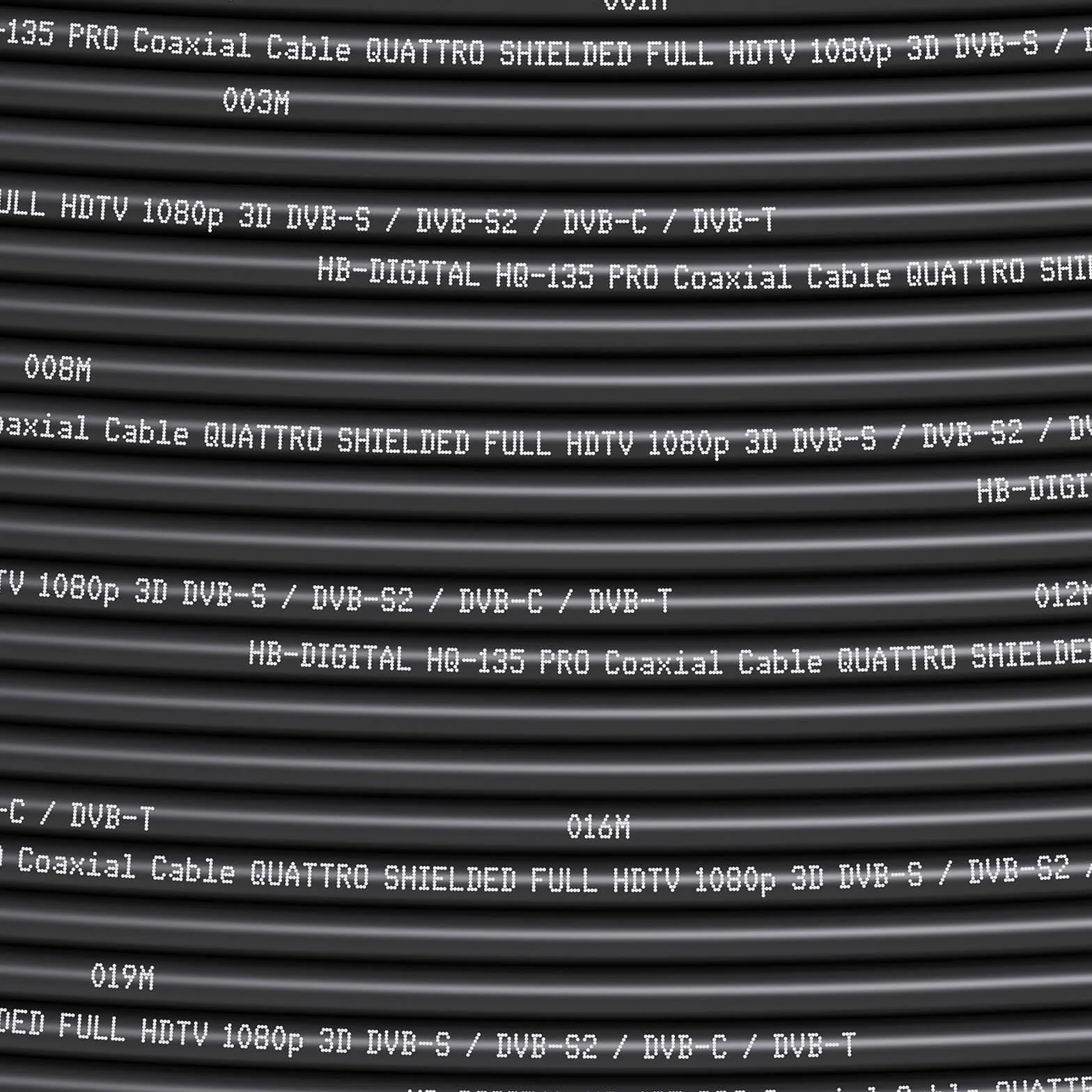 Kabel koncentryczny SAT HQ135 PRO 20 m ekranowany DVB-S/S2 DVB-C/C2