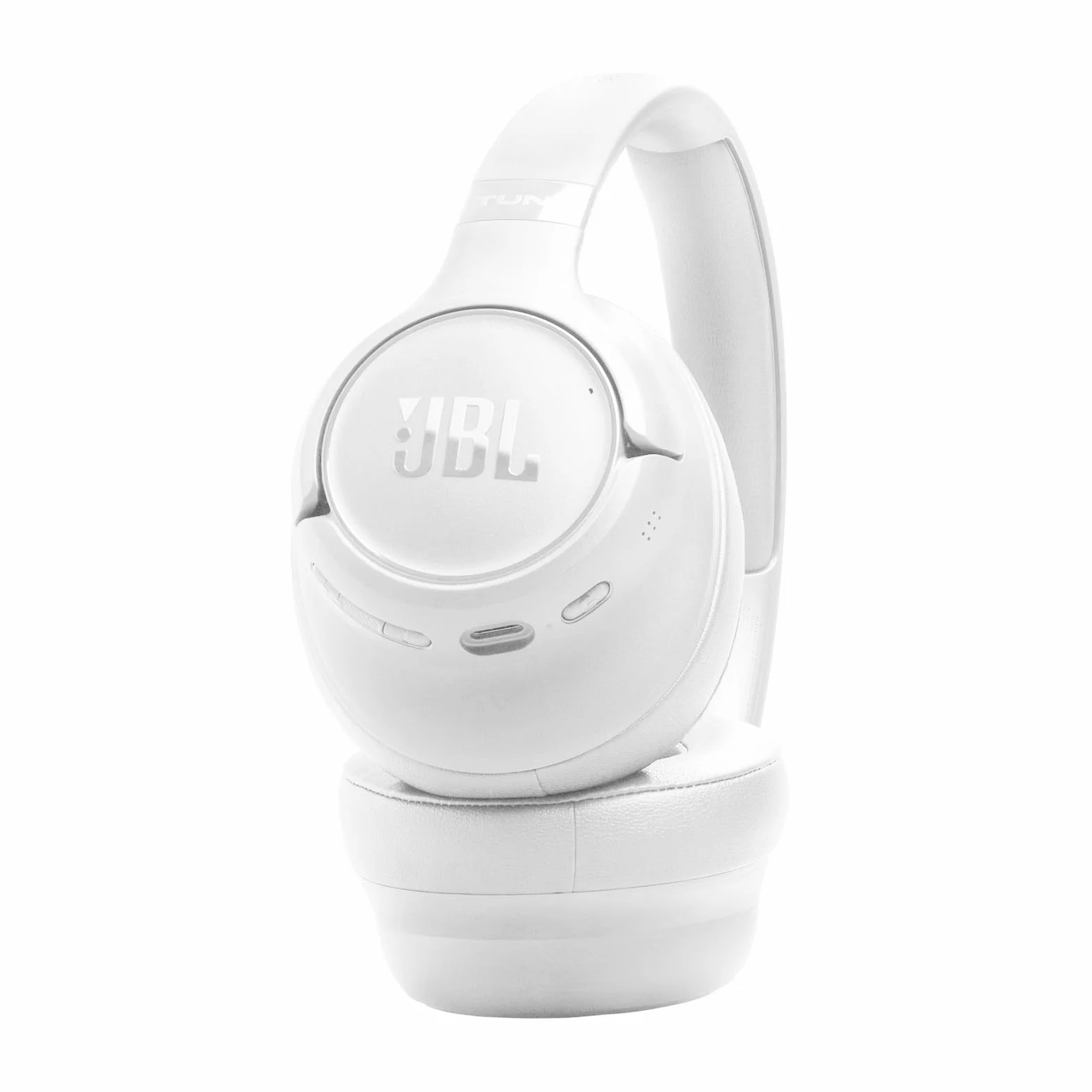 JBL Tune 730 BT Bezprzewodowe Słuchawki Wokółuszne Bluetooth 6.0, 76h Baterii, Składane, Pure Bass, Białe