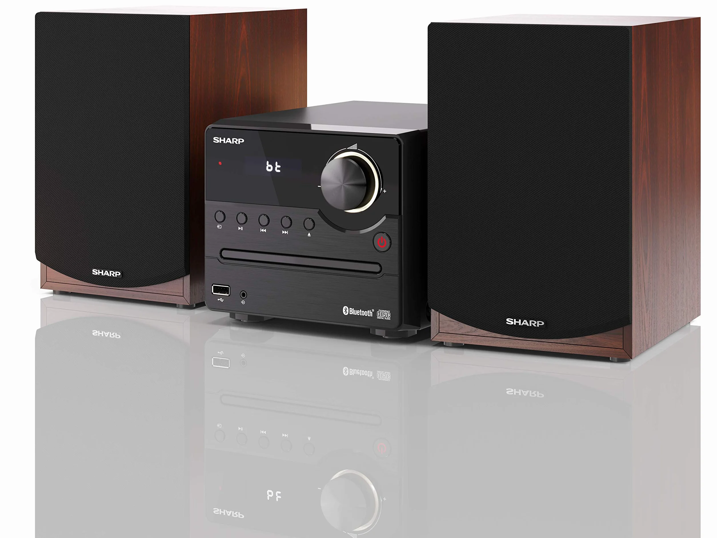 Sharp Mikrowieża Hi-Fi z Tunerem FM i Łącznością Bluetooth
