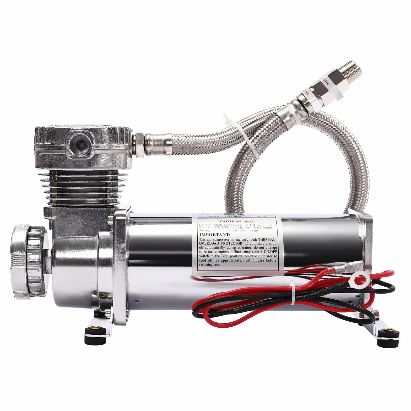 Sprężarka powietrza 12 V, maks. ciśnienie robocze 200 psi, wysokowydajna sprężarka powietrza do klaksonów, opon samochodowych, systemów zawieszenia