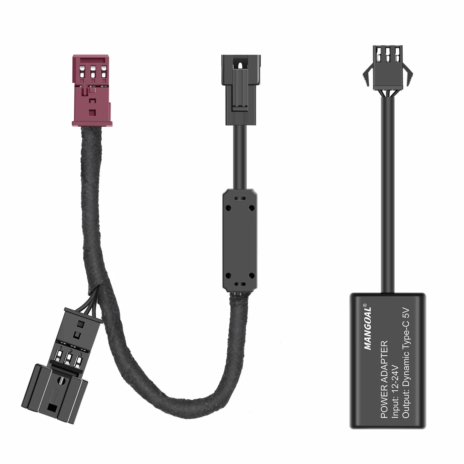 Dash Cam Power Adapter for BMW with 3-Pin Rain Sensor – Hidden Cable Kit for GPS Radar Mirror Camera, Plug & Play Fits All BMW Models with 3-Pin Rain Sensor Port