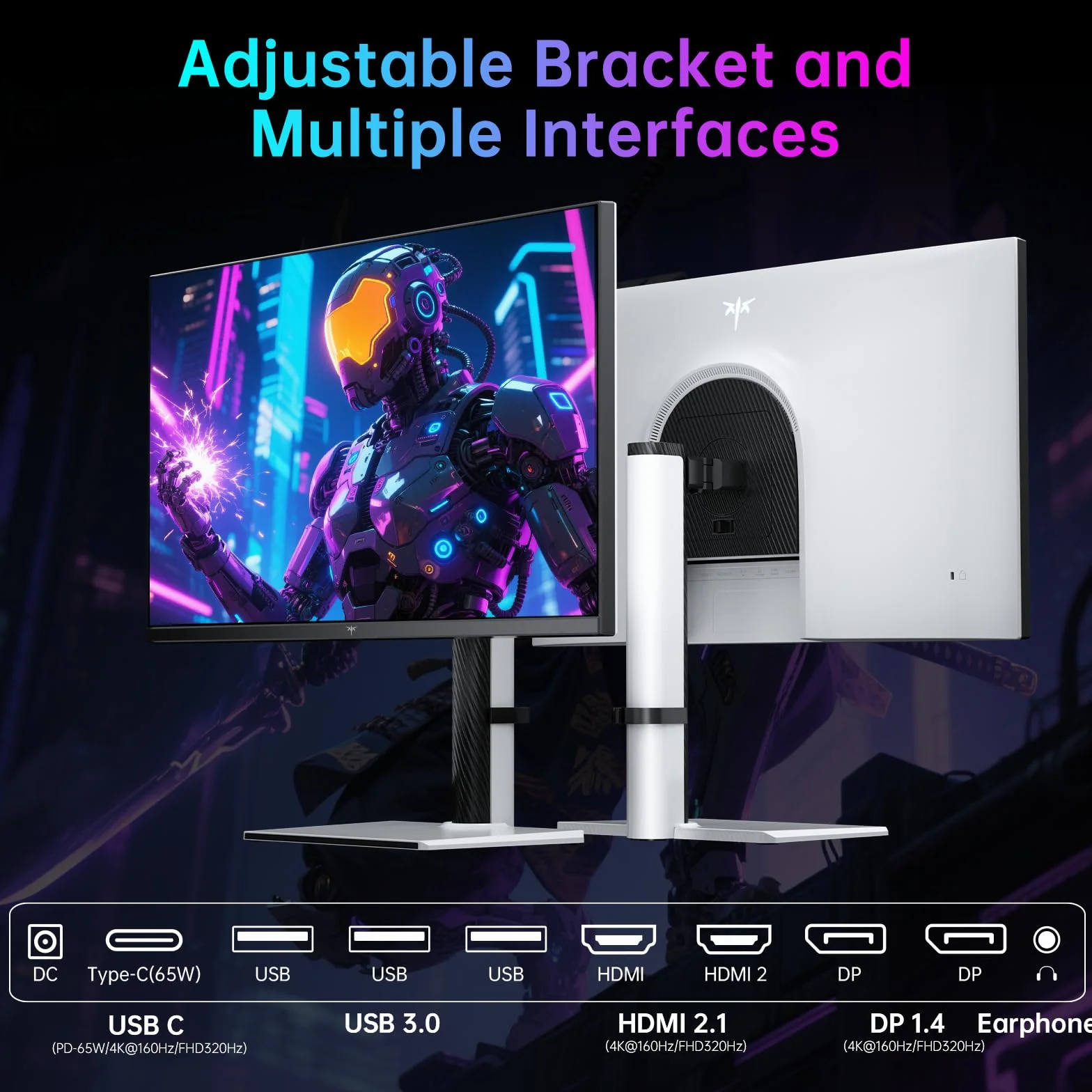 KTC MiniLED Monitor Gamingowy 27 cali 4K 160Hz FHD 320Hz