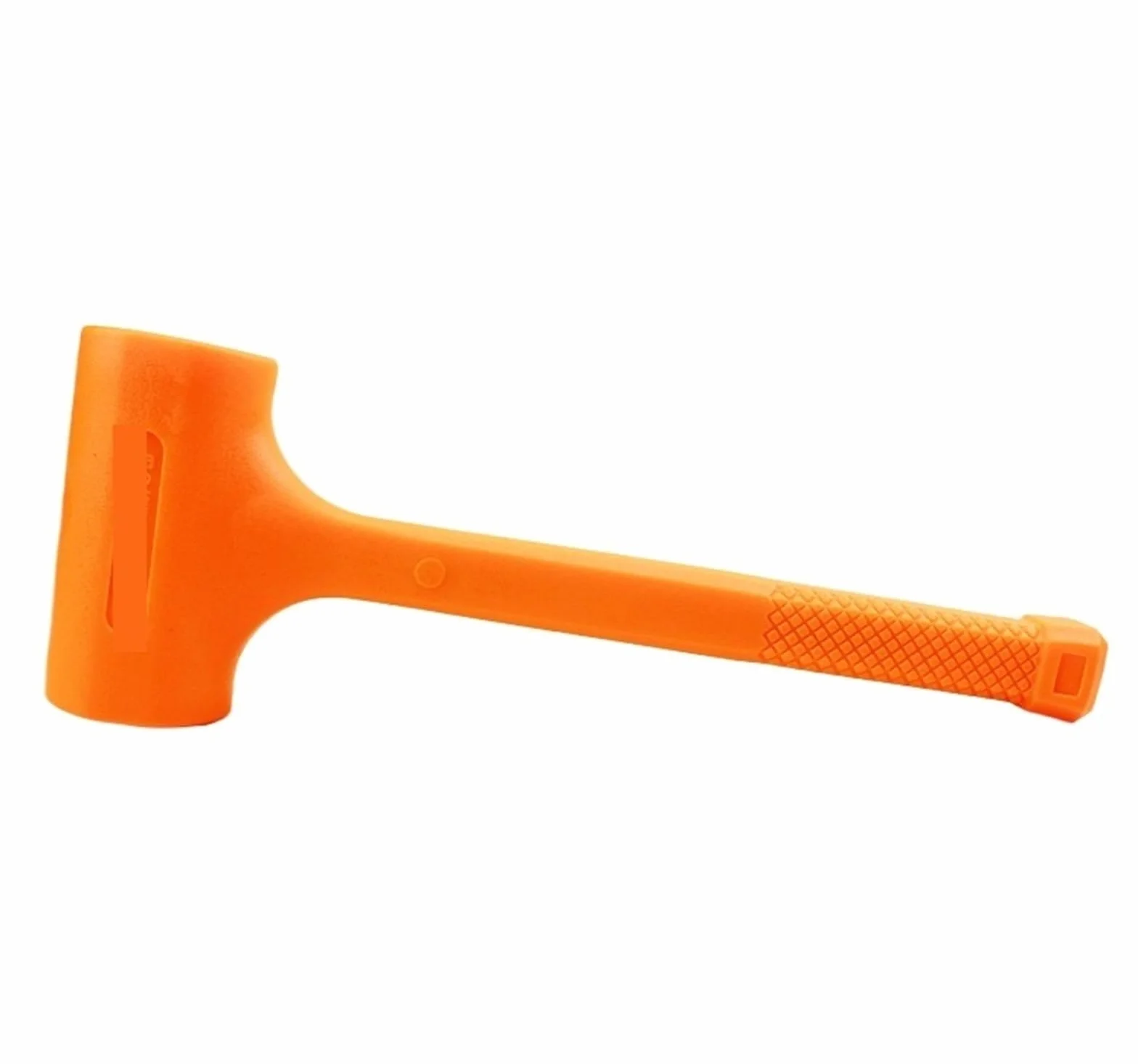 Młotek gumowy, 0,5-4LB Wielofunkcyjne narzędzie Młotek do dmuchania Pomarańczowy miękki gumowy młotek instalacyjny Narzędzie podłóg drewnianych Brak elastyczności(1 LB)