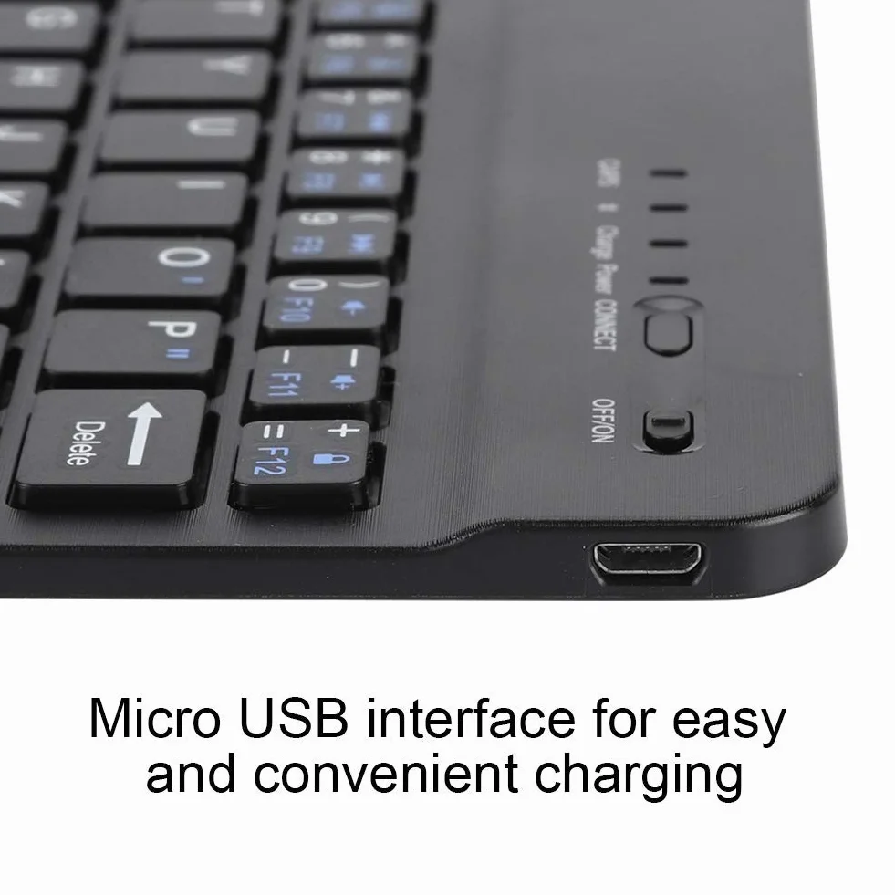 Mini ultracienka klawiatura Bluetooth 7 cali do Android iOS