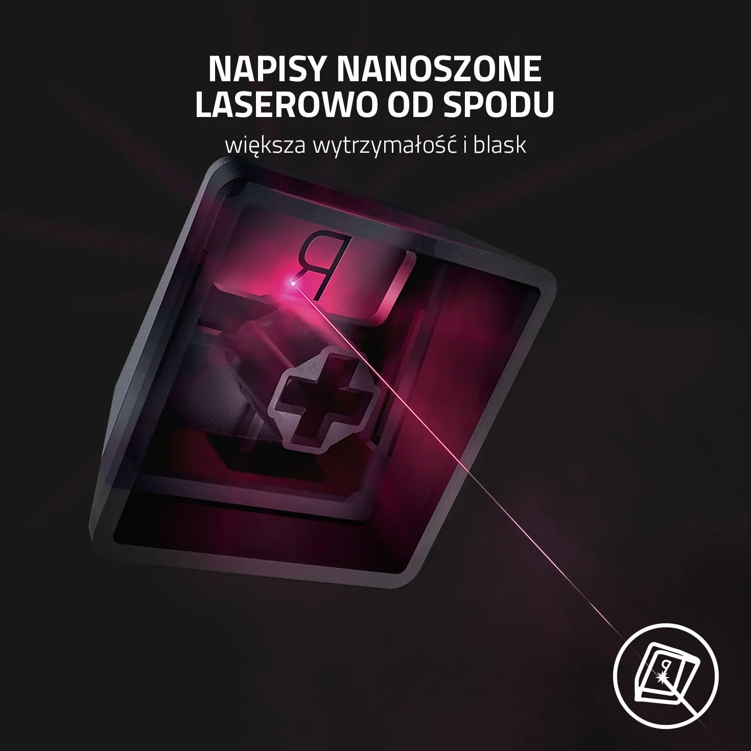 Razer Phantom Keycap Upgrade Set 128 klawiszy Czarny Półprzezroczysty RGB