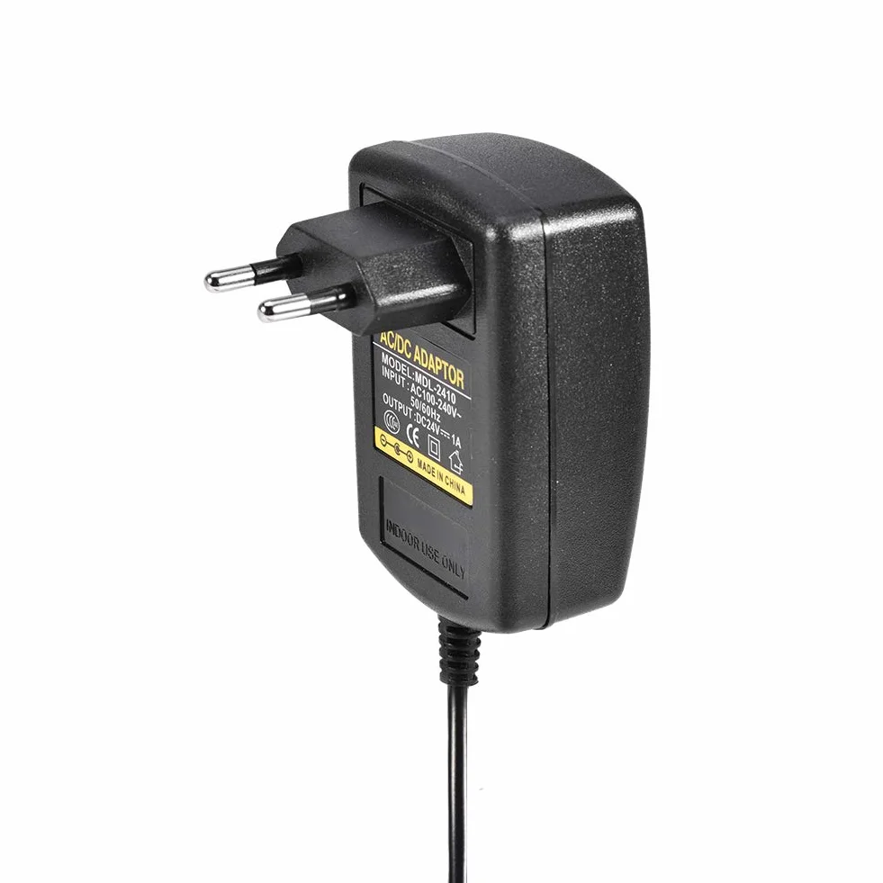 Zasilacz Sieciowy AC 100-240V DC 24V 1A 5,5x2,1mm do Mini TV, Dysk Twardy 2,5", Odtwarzacz DVD
