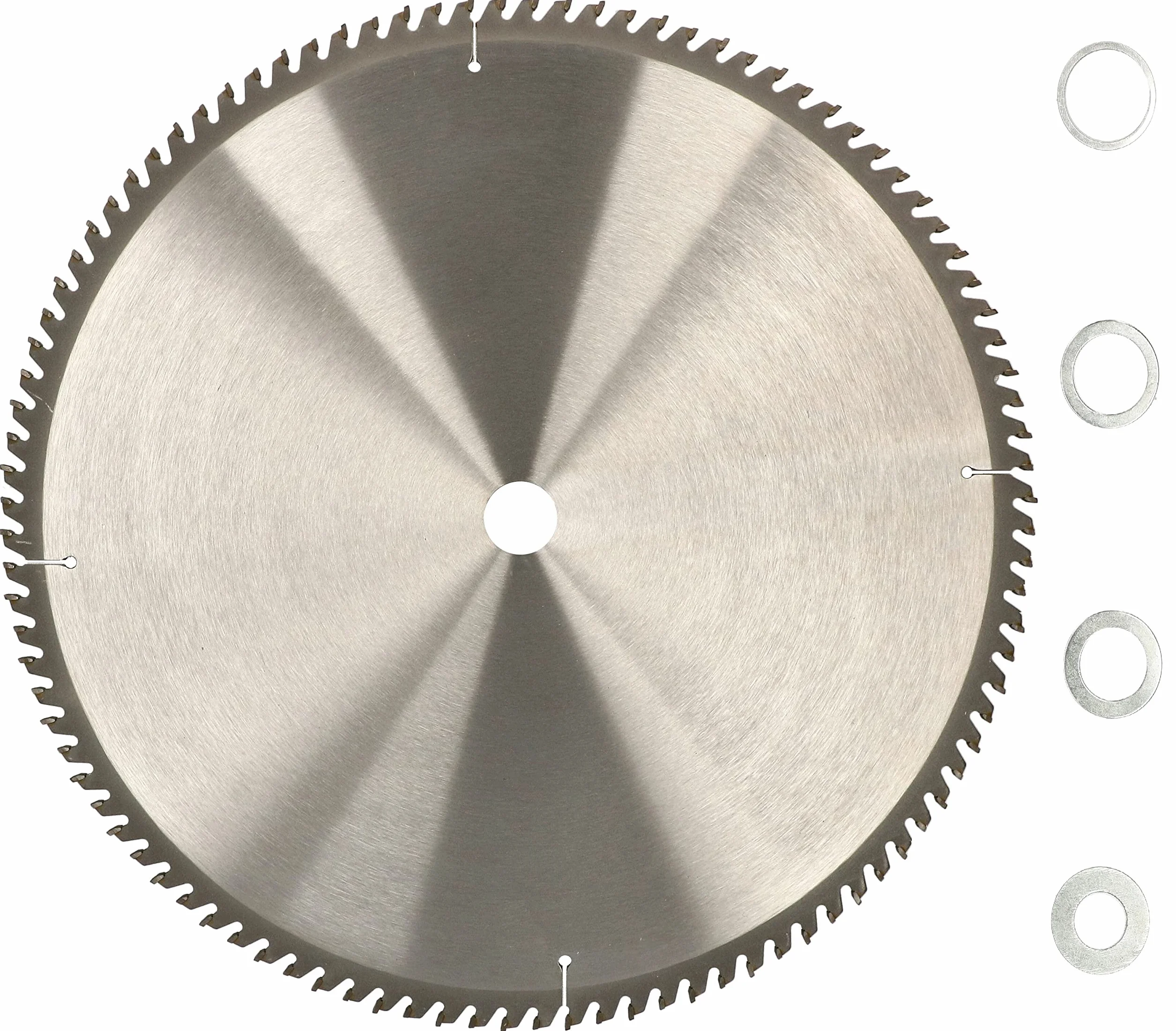 KOTARBAU® Brzeszczot do cięcia drewna z twardego metalu 100 zębów Ø 450 mm + pierścienie redukcyjne