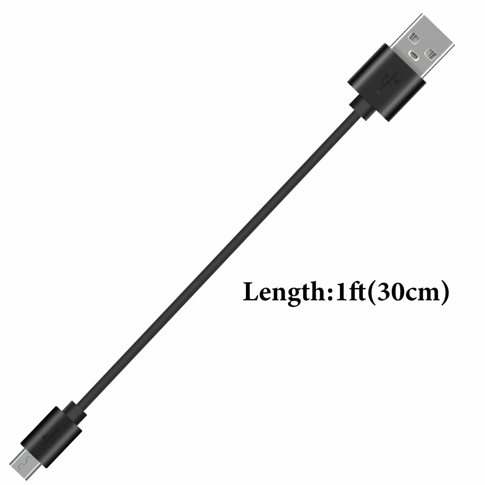 Kabel do ładowania Geekria do Bose QC35 II, SoundLink, Solo2, Solo3, WH-1000XM2 WH-CH700N WHCH710N MDR-XB950BT Słuchawki do ładowania kabla do ładowarki Micro-USB (Black 1ft)