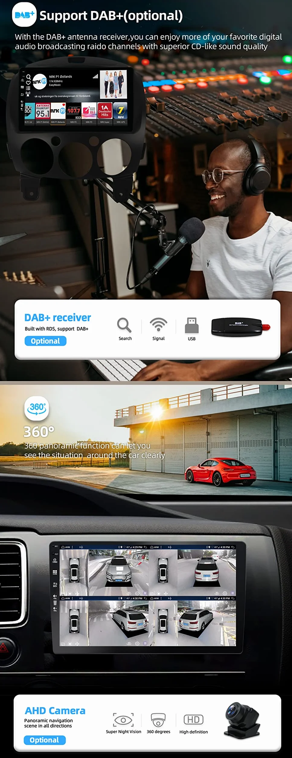 JOYX Android 13 radio samochodowe 2 DIN 10,1 cala do Mazda 2 2007-2012 4G 64G DSP Carplay Android Auto SWC WiFi BT DAB