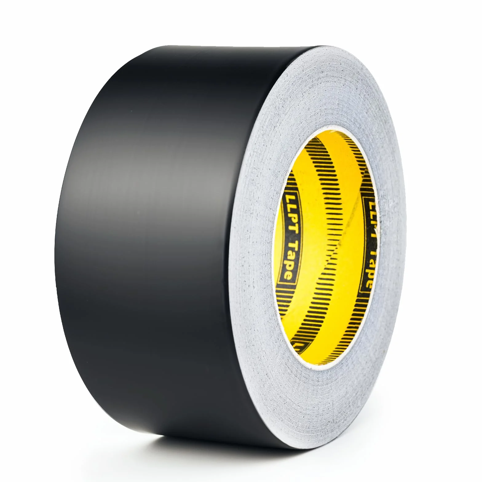 LLPT Aluminiowa czarna taśma z folii 5 cm x 65 stóp 3,94 ml wysoka temperatura wytrzymała samoprzylepna HVAC uszczelnienie taśma kanału na gorące zimne powietrze do naprawy rur metalu (BF065)