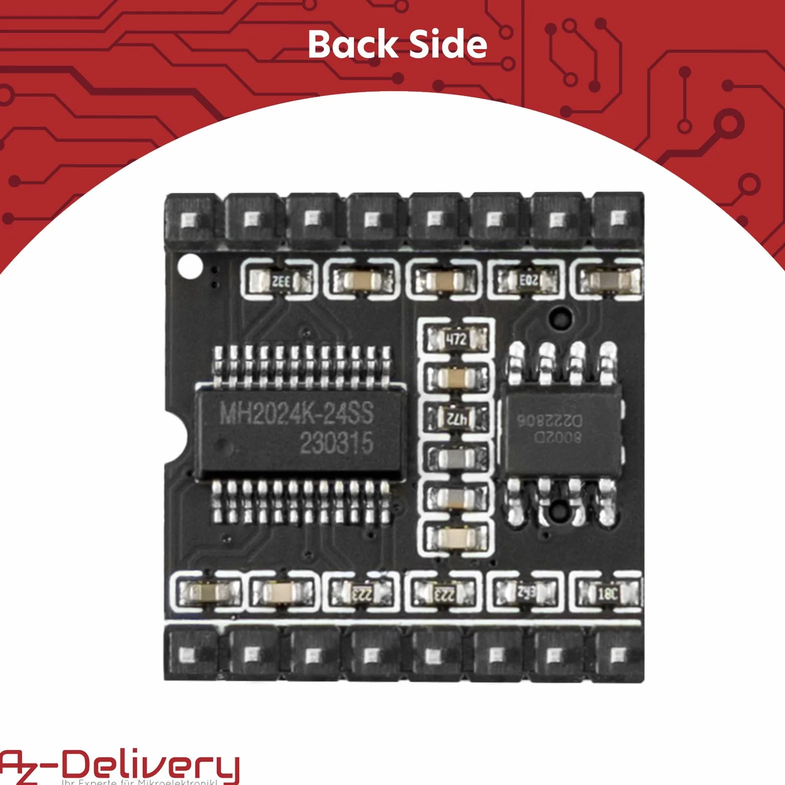 AZDelivery 3 x Mini MP3 Player Master Module kompatybilny z Arduino