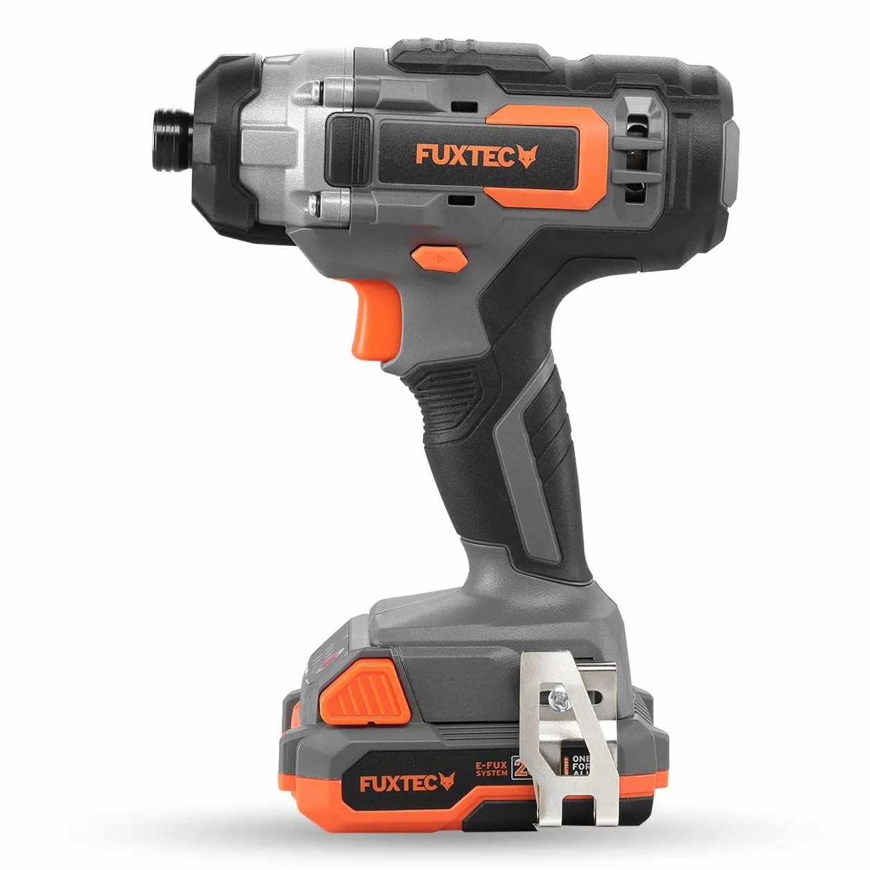 Fuxtec Akumulatorowa wiertarko-wkrętarka udarowa 20 V zestaw FX-E1IS20 – wkrętarka akumulatorowa z akumulatorem litowo-jonowym i ładowarką – moment obrotowy 70 Nm – liczba udarów 2400 bpm