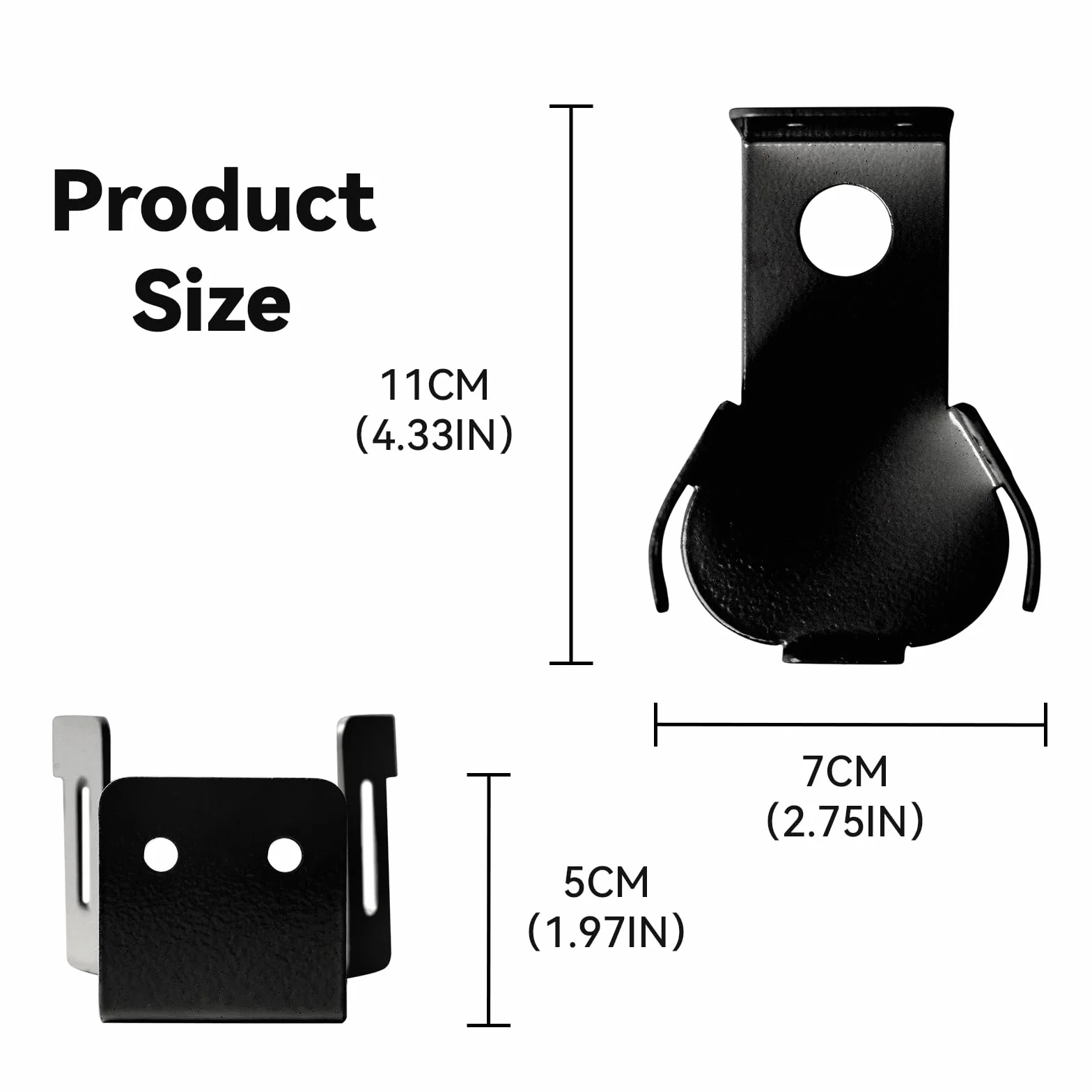 shinar Metalowy uchwyt ścienny kompatybilny z Roam 1/2, uchwyt na akcesoria, stojak kompatybilny z Roam1/2, regulowany uchwyt, maks. 12 kg, czarny