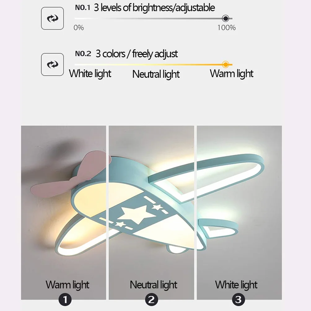 Lampa sufitowa LED z pilotem ściemniana dekoracja dla dzieci