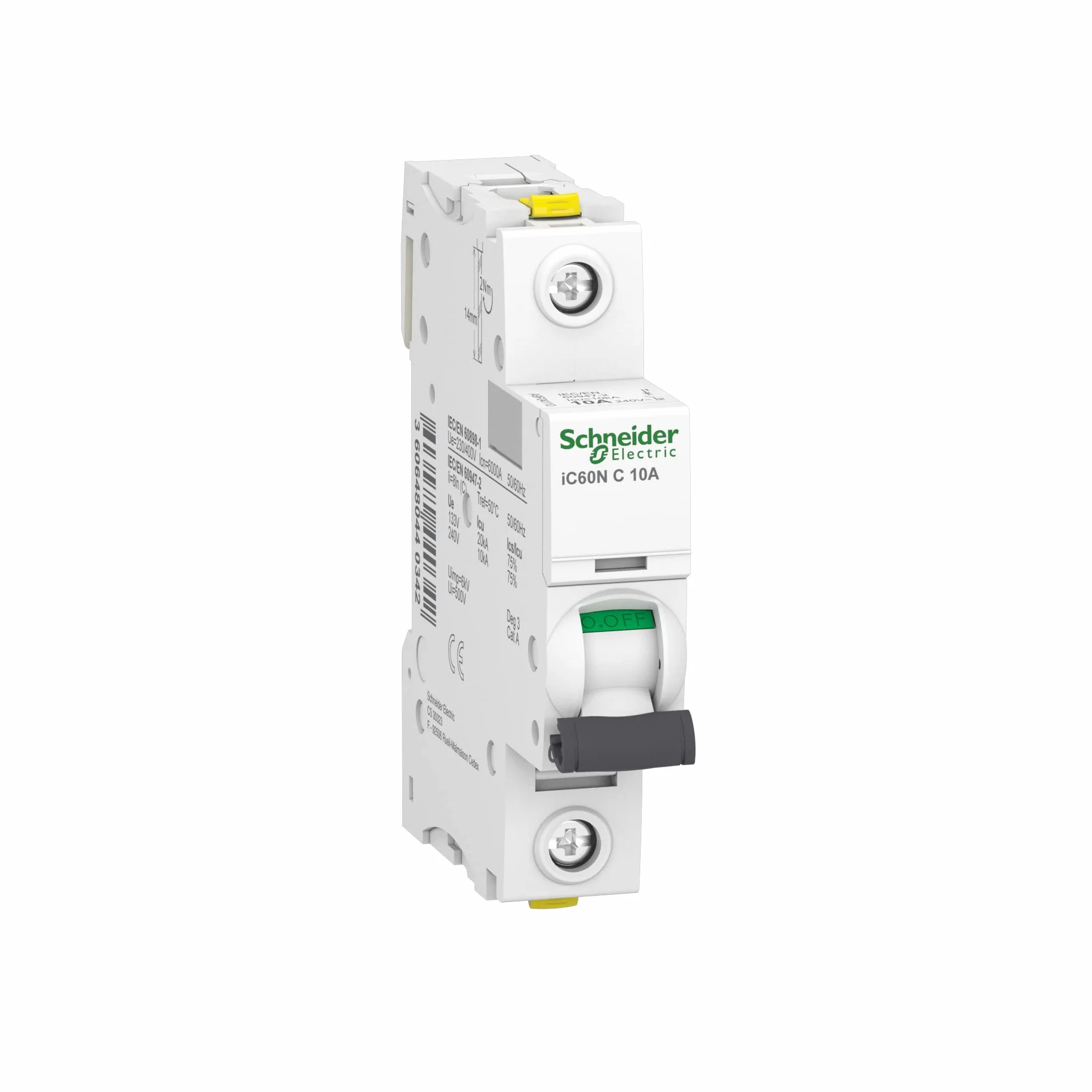 Schneider Electric Wyłącznik Nadprądowy Acti9 iC60N-C6-1 C 6A 1-Biegunowy