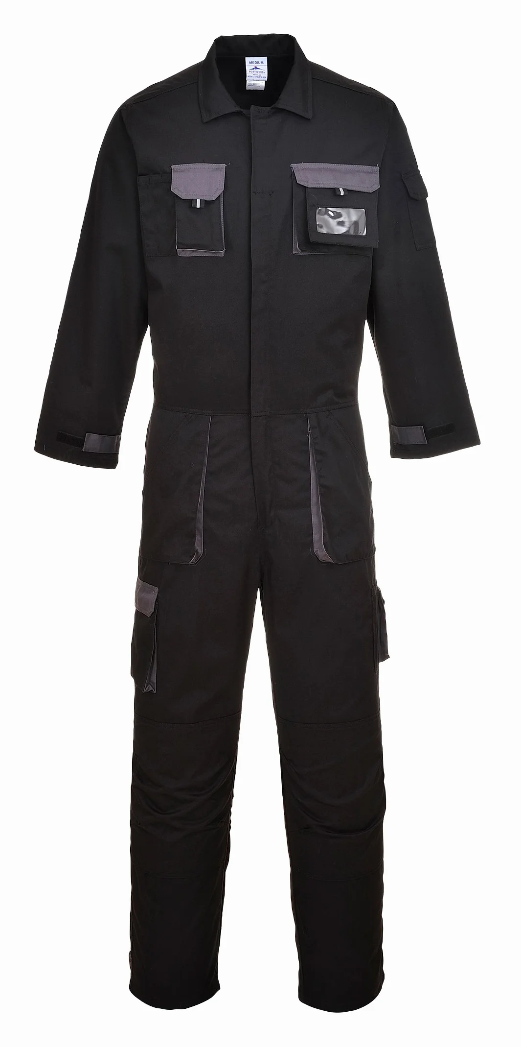 Portwest TX15 Kombinezon dwukolorowy Texo, Czarny, Rozmiar M