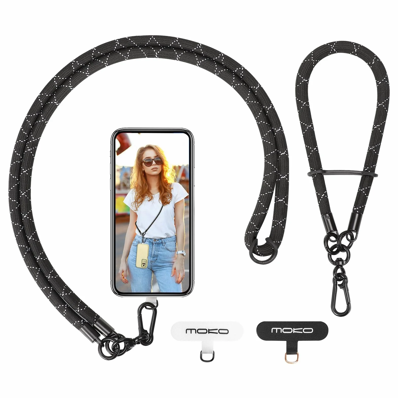 MoKo Smycz do telefonu crossbody regulowana