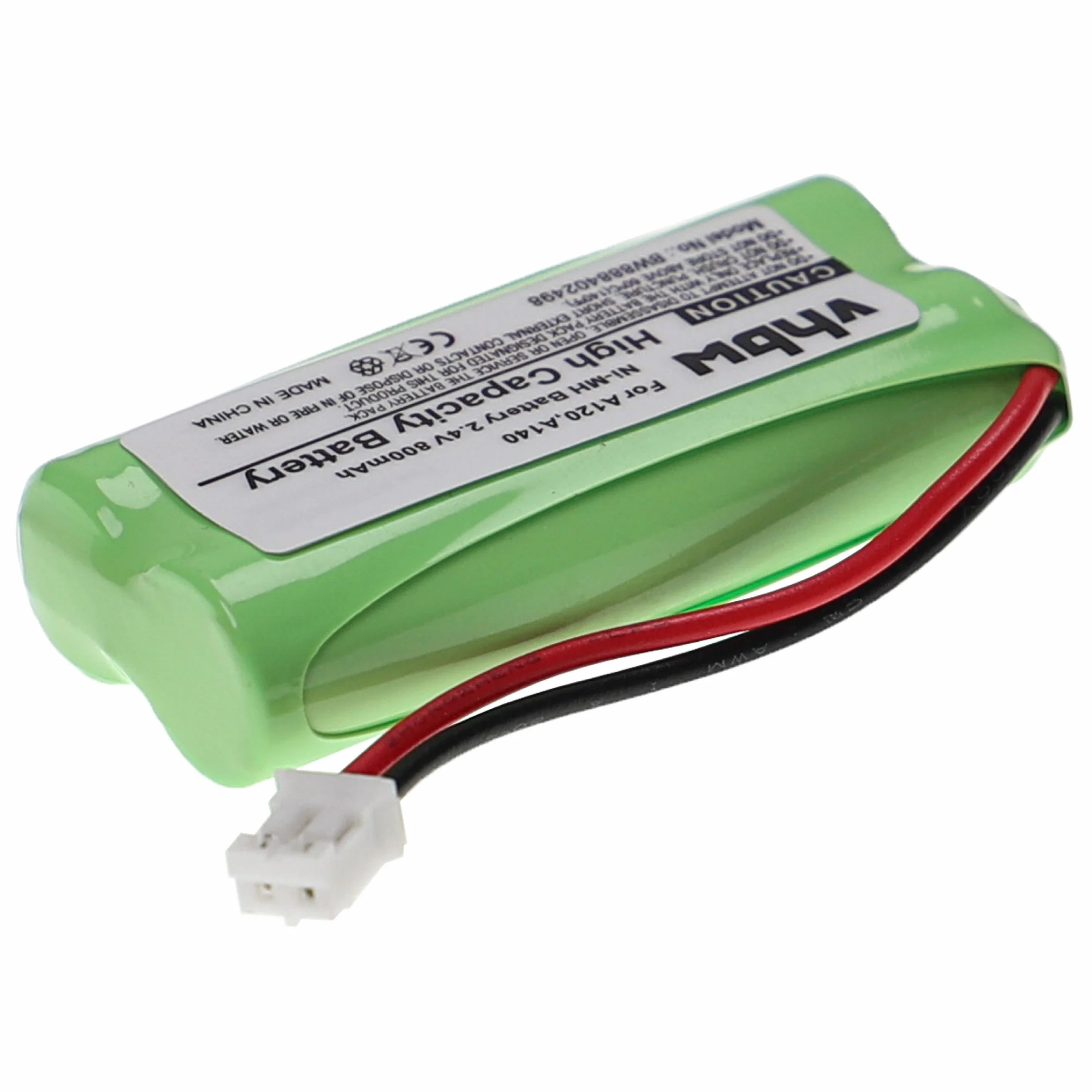 vhbw Akumulator kompatybilny z Siemens Gigaset A150, A16, A140 biały, A145, A160, A165 bezprzewodowy telefon stacjonarny (800 mAh, 2,4 V, NiMH)