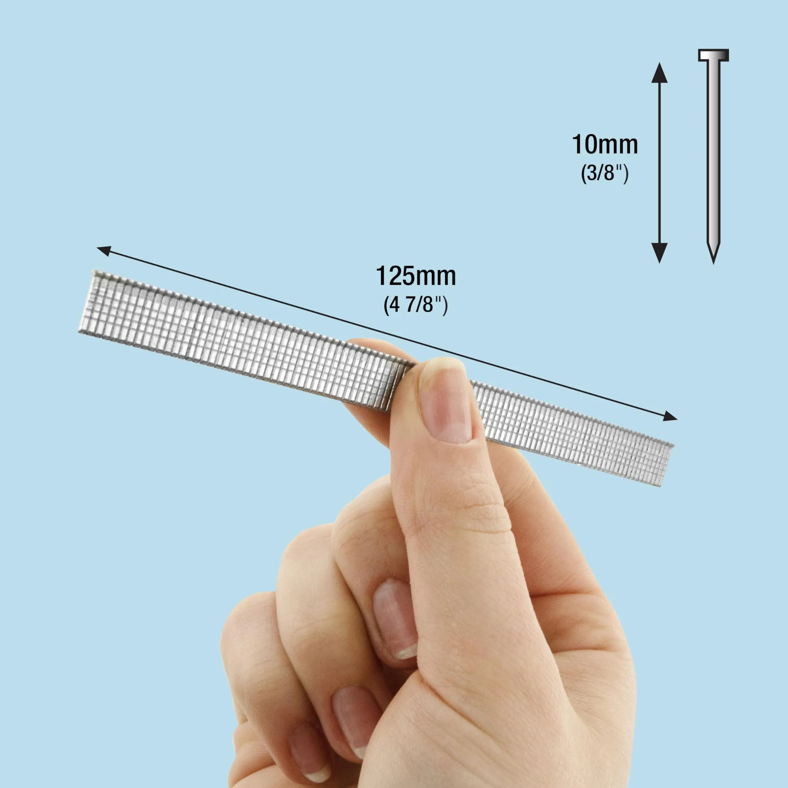 Tacwise 0392 Gwoździe typu Brad 18G / 10 mm, ocynkowane, 5000 sztuk, srebrne, 10 mm