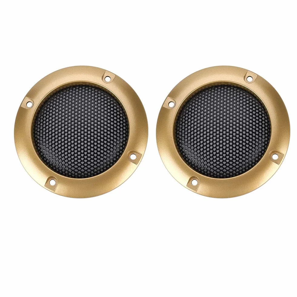 2-calowa osłona głośnika dekoracyjna siatkowa okrągła Subwoofer złota