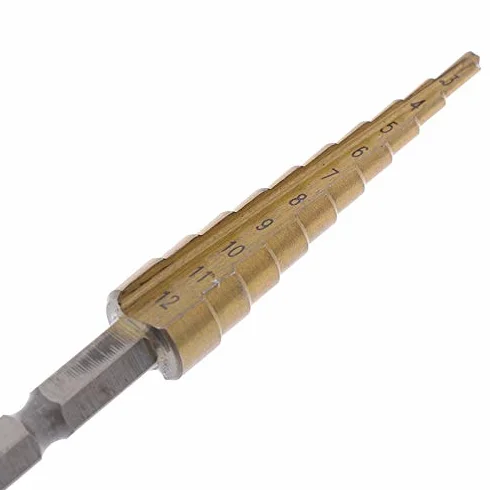 Wiercenie stopniowe bity 3-12mm powlekane wiertła stopniowe Wiertła sześciokątne Wiertło Wiertło do metalu Elektronarzędzie