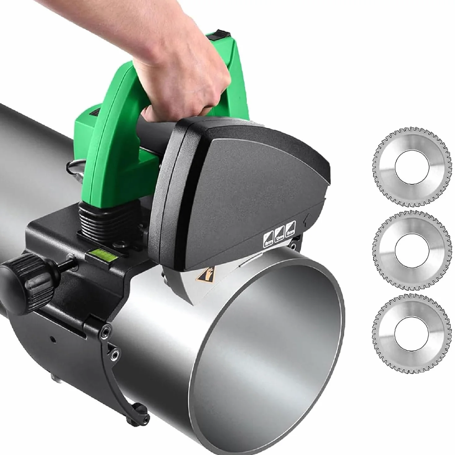 Maszyna do cięcia rur o dużej wytrzymałości, 15-220 mm / 75-400 mm, szybkie cięcie, 6 regulowanych prędkości, system cięcia rur stalowych i tworzyw sztucznych, rury elektryczne