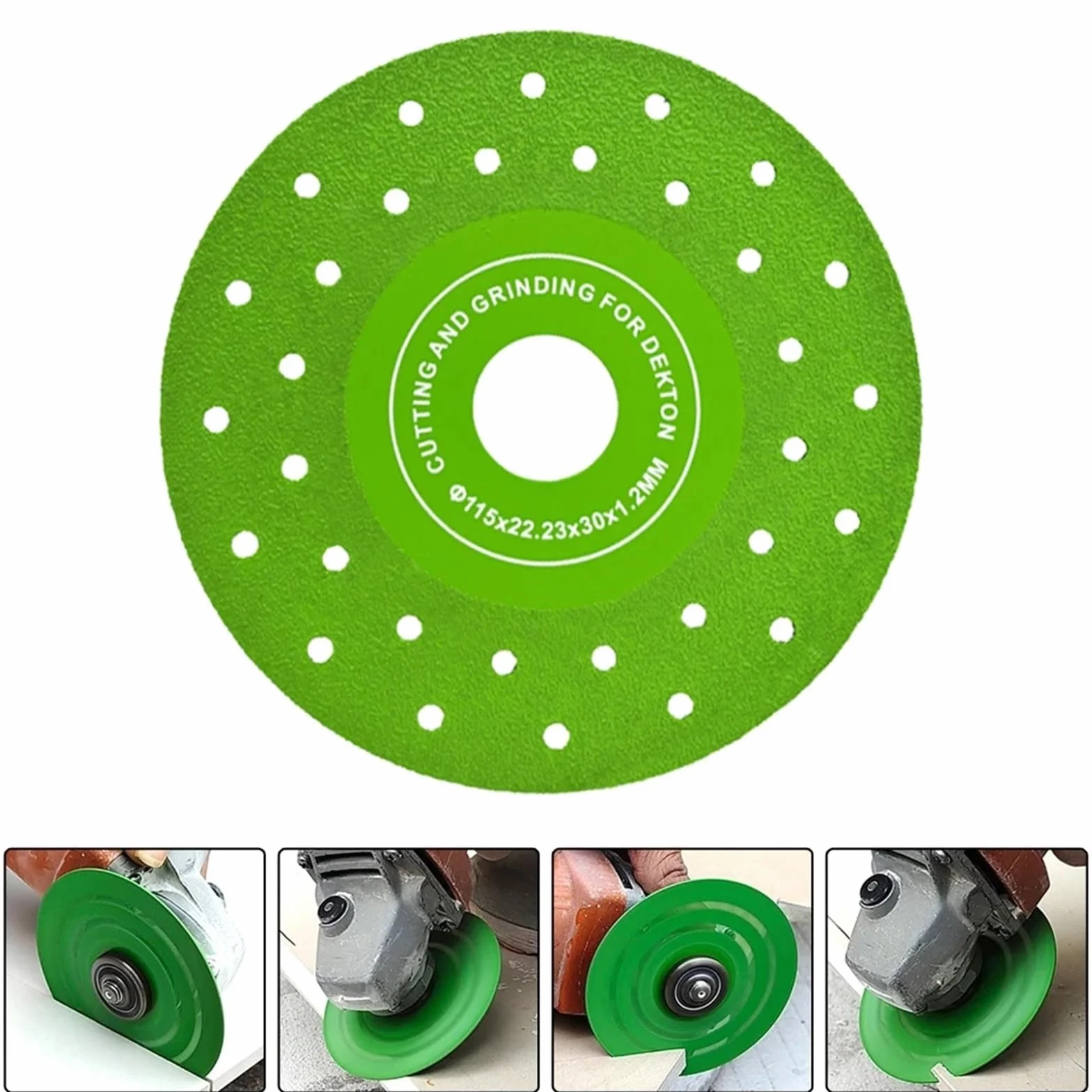 Tarcza do cięcia porcelany, Tarcza diamentowa do cięcia/szlifowania 3/5/10 szt. Zielona stal wysokomanganowa płytek ceramicznych ze szkła stalowego(10 PC)