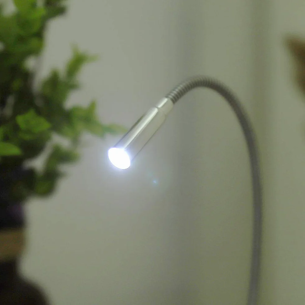 Elastyczna Mini Lampka LED USB Regulacja Natężenia Światła Do Czytania Laptop PC Notebook