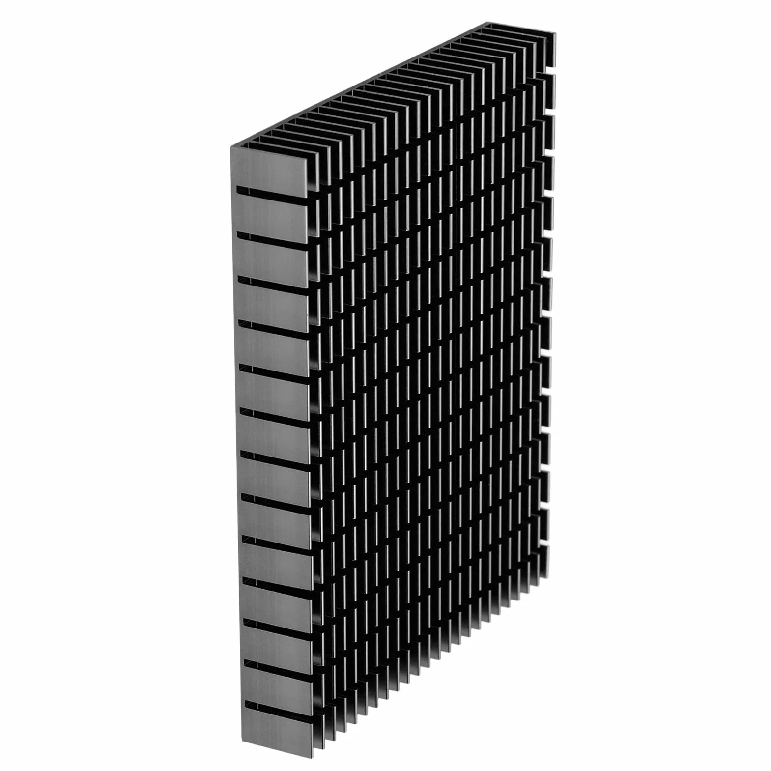 Eujgoov Aluminiowy Radiator 150x120x20mm Chłodzenie PCB Wzmacniacz Mocy Procesora Czarny