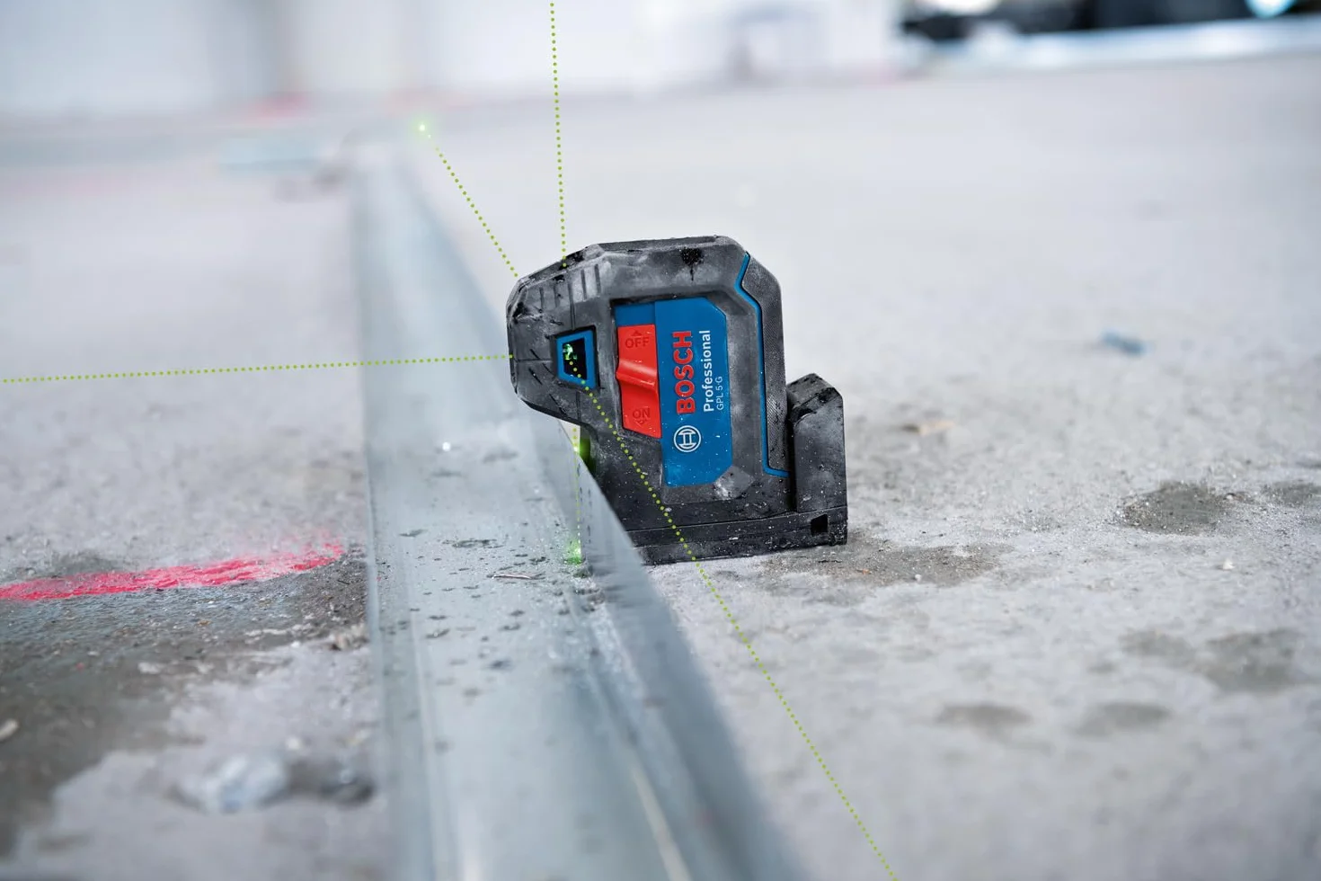 Laser 5-punktowy GPL 5 G Bosch Professional (zielona wiązka, zasięg pracy: do 30 m, pokrowiec)