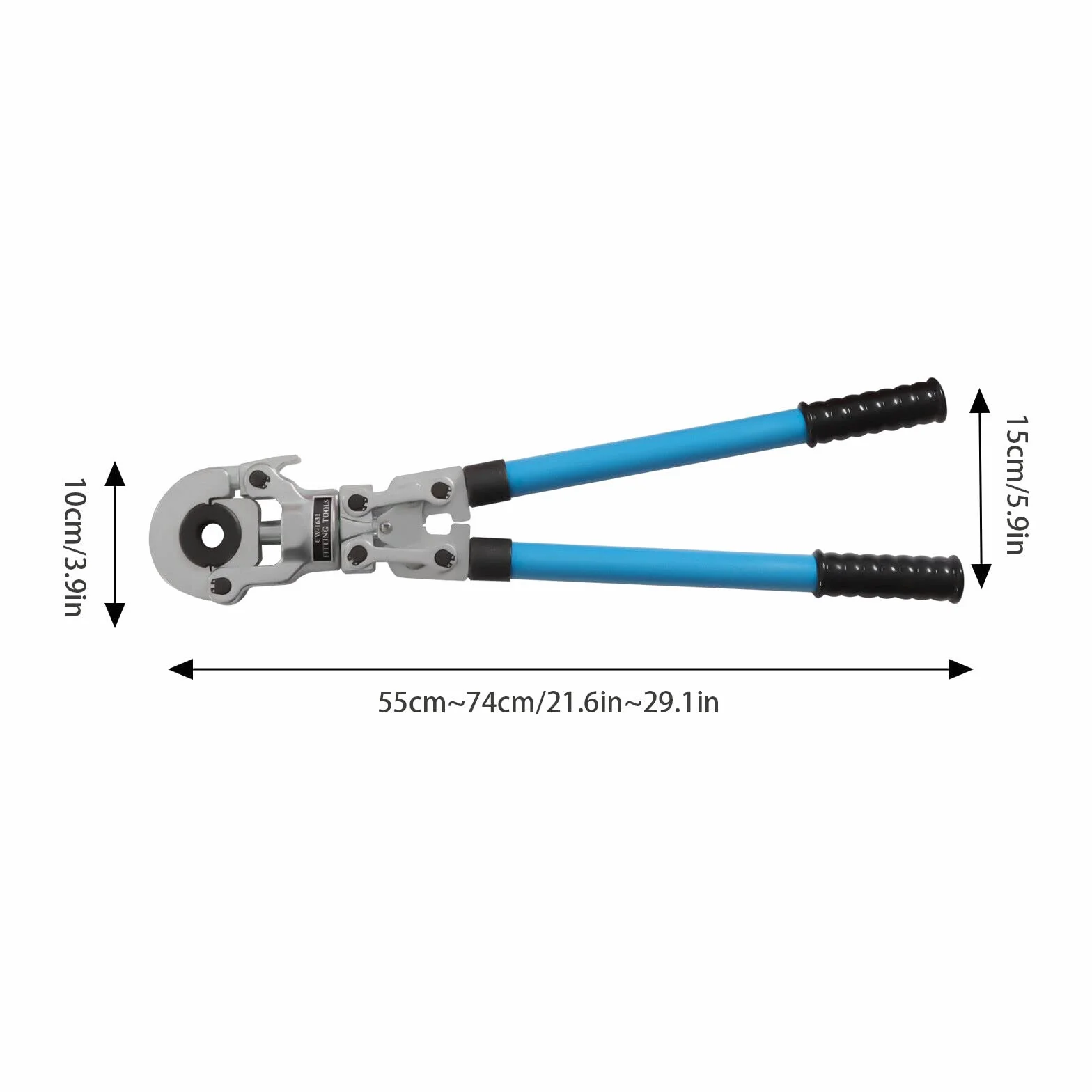PEX zestaw narzędzi zaciskowych, prasa ręczna, szczypce zaciskowe V12 – 28 mm i TH16-32 mm, rura kompozytowa, rura miedziana, szczypce do zaciskania, zestaw szczypiec zaciskowych