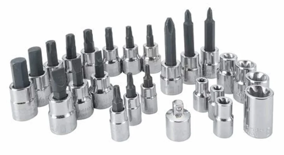 CRAFTSMAN Zestaw nasadek sześciokątnych i zestaw nasadek bitowych Torx, 25-częściowy (CMMT99258)