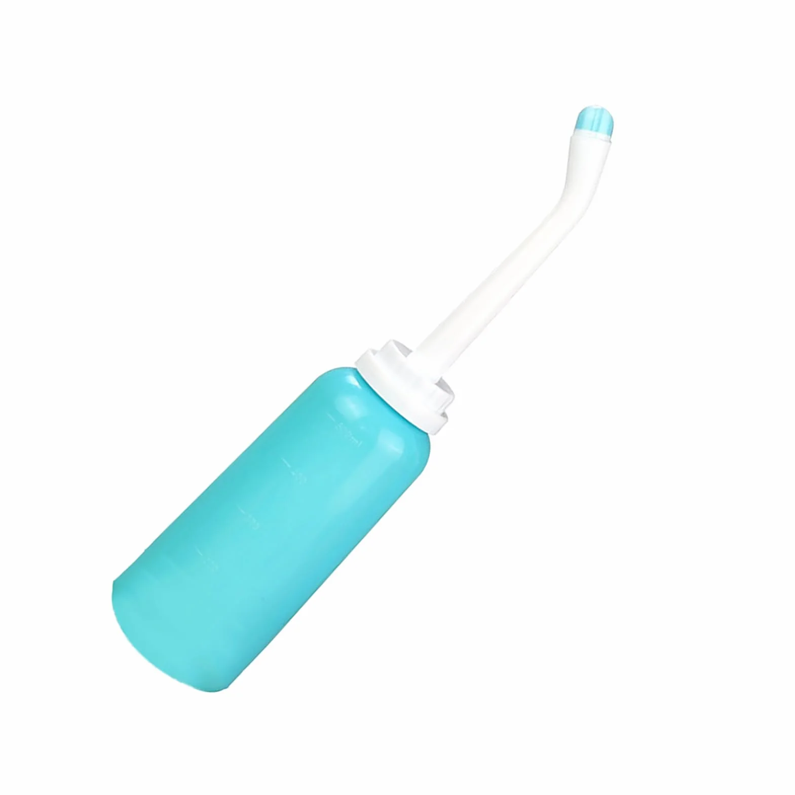 Przenośny bidet toaletowy, przenośny bidet, przenośny bidet, przenośny, odporny na wysokie temperatury, dla kobiet, spryskiwacz, do prywatnej pielęgnacji, 500 ml, niebieski