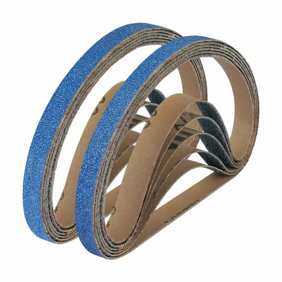 1x30-calowe paski ścierne z cyrkonii do szlifierek taśmowych, 40, 60, 80, 120 różne gradacje, paski ścierne 762X25 mm, 12 szt. P120