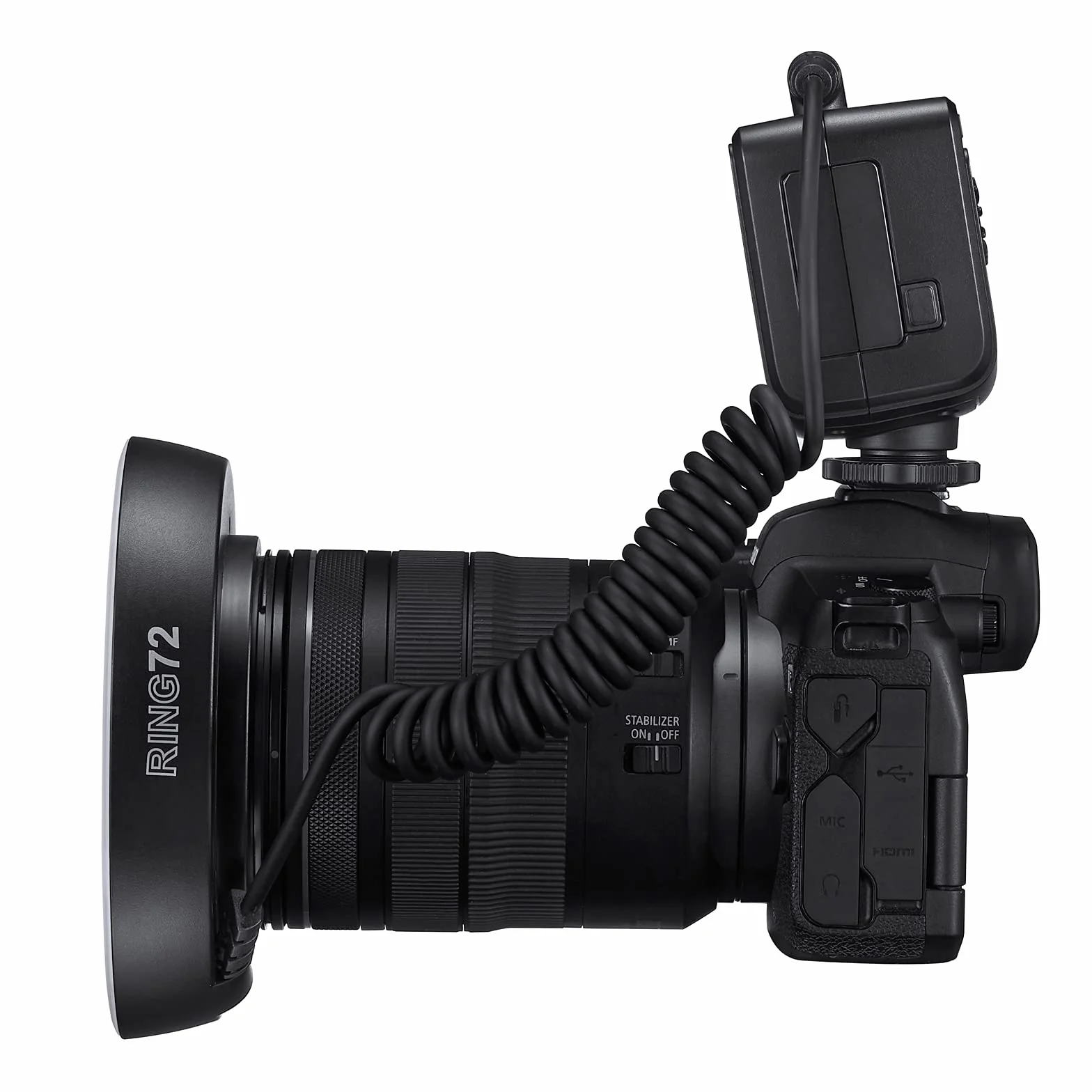 GODOX RING72 Makro lampa pierścieniowa LED Elastyczne, obrotowe oświetlenie 360 ​​° Pół- lub pełne światło, 5600K Odpowiednie do zbliżeń Youtube, filmów i obiektów portretowych