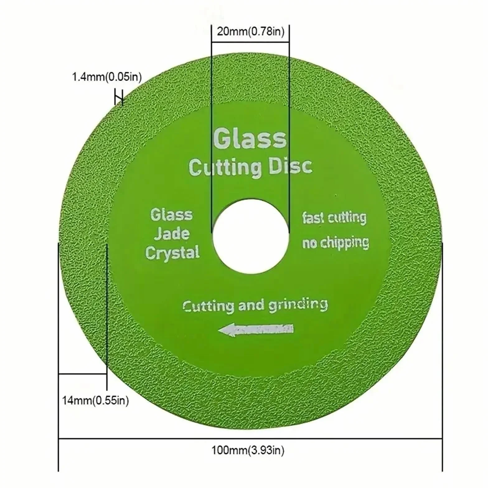 Tarcza do cięcia porcelany, 10 szt. 4-calowa diamentowa tarcza tnąca Płytka szklana Ceramiczna Jadeitowa butelka wina Polska Szlifierka kątowa