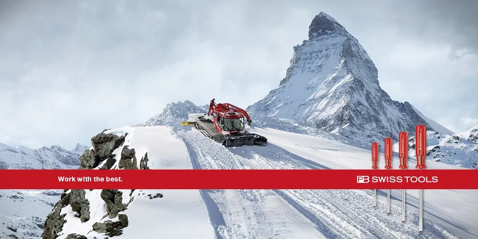 Wkrętaki płaskie w uchwycie ściennym Multicraft PB Swiss Tools 6249, zestaw 6-częściowy