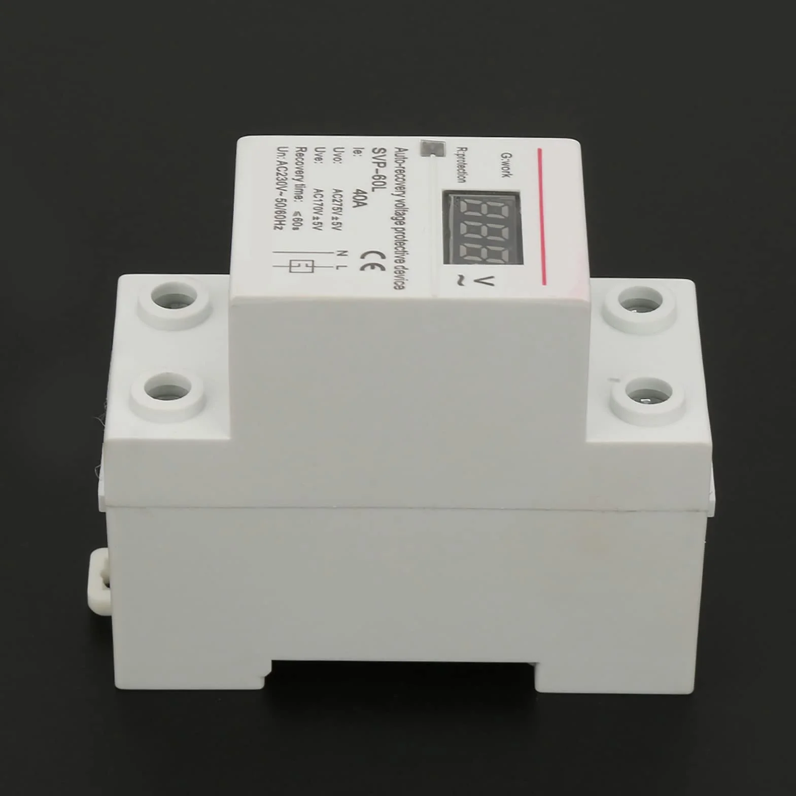 Zerone Stabilizator Napięcia 40A Automatyczna Ochrona przed Przepięciem Montaż na Szynie DIN