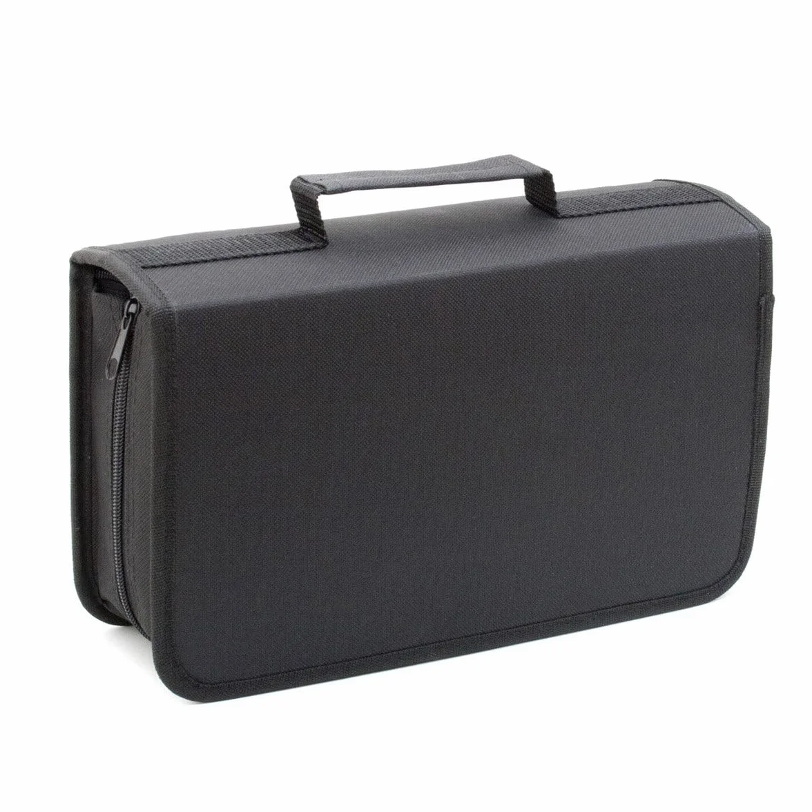 GOODS+GADGETS Portfel na płyty CD organizer zamykany na zamek nylonowy 120 CD