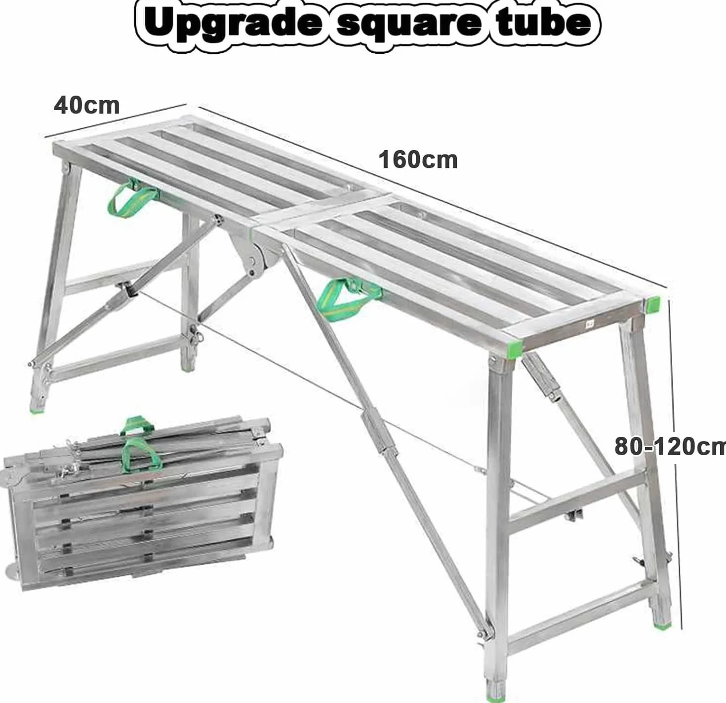 Składana wieża rusztowania do platform roboczych, stołek do spawania platformy roboczej, uniwersalne wyposażenie przemysłowe (160 cm)