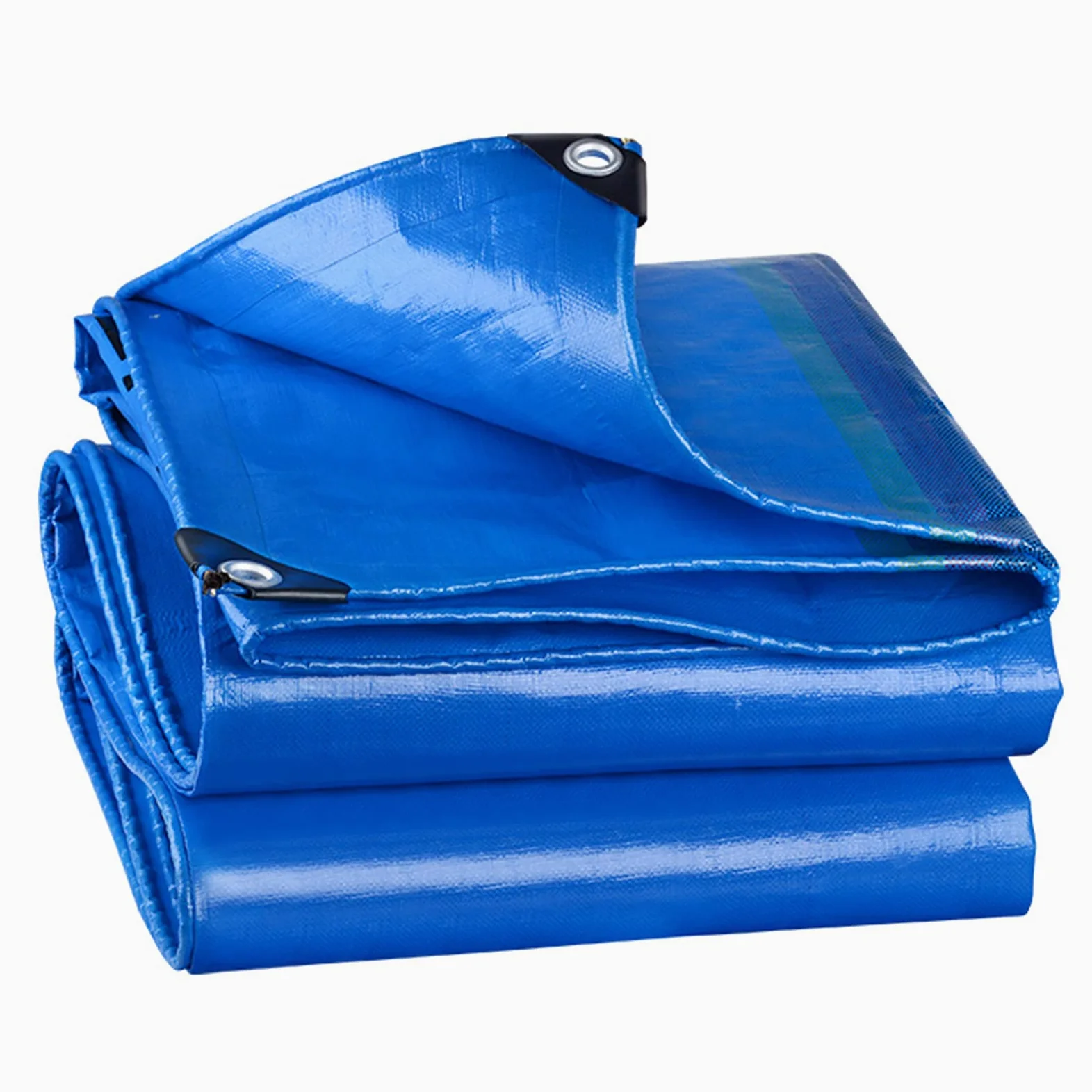Kemping na zewnątrz plandeka plandeka pokrowiec uniwersalny odporny na promieniowanie UV materiał abażuru, używany do mebli ogrodowych, bud, kurczaka, ciężarówki, pergoli niebieski podłogowy, niebieski, 2,7 x 5,8 m