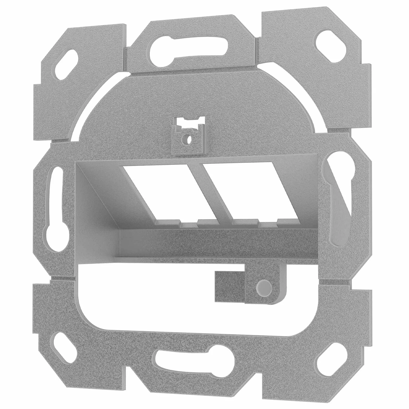 HB-DIGITAL Gniazdo danych do 2 modułów Keystone puszka podtynkowa puszka przyłączeniowa puszka przyłączeniowa do np. LAN RJ45 koncentryczny USB 2-drożne 2-drożne gniazda sieciowe puszka ekranowana, bez narzędzi biała