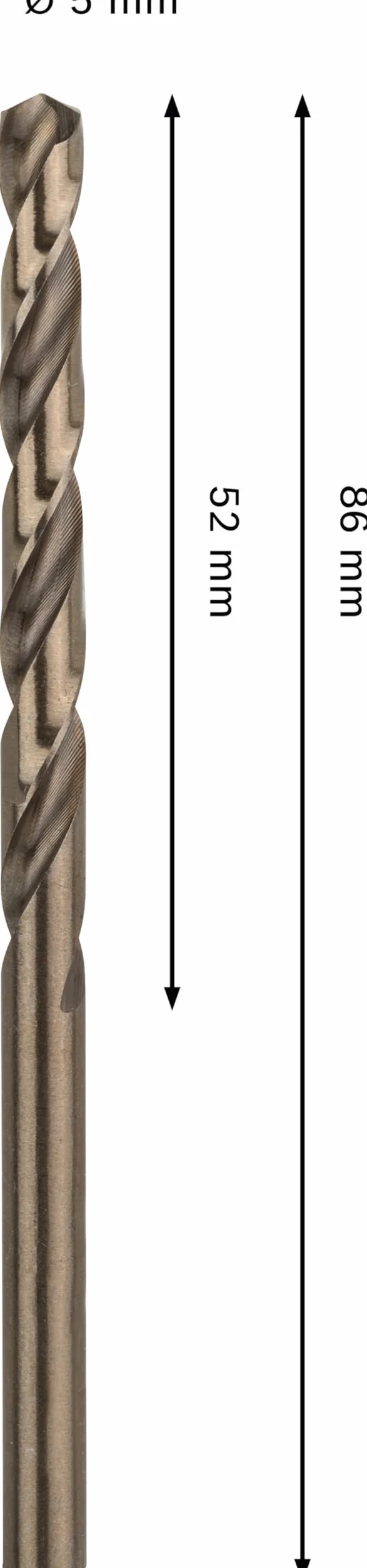 Bosch 1x Wiertło PRO Stainless Steel HSS-Co (do Stal, Stal nierdzewna, Ø 5,00 mm, Professional Akcesoria Wiertarki/Wkrętarki)