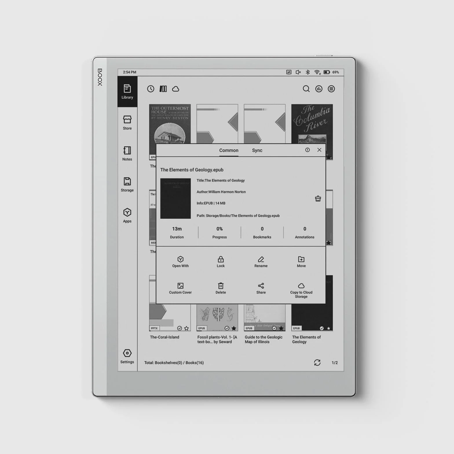 BOOX Go 10.3 ePapier Tablet 10,3” Monochromatyczny 300 ppi 64 GB Android 12 E-Ink HD WiFi BT